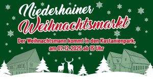 Bild mit Hinweis auf den Niederhainer Weihnachtsmarkt